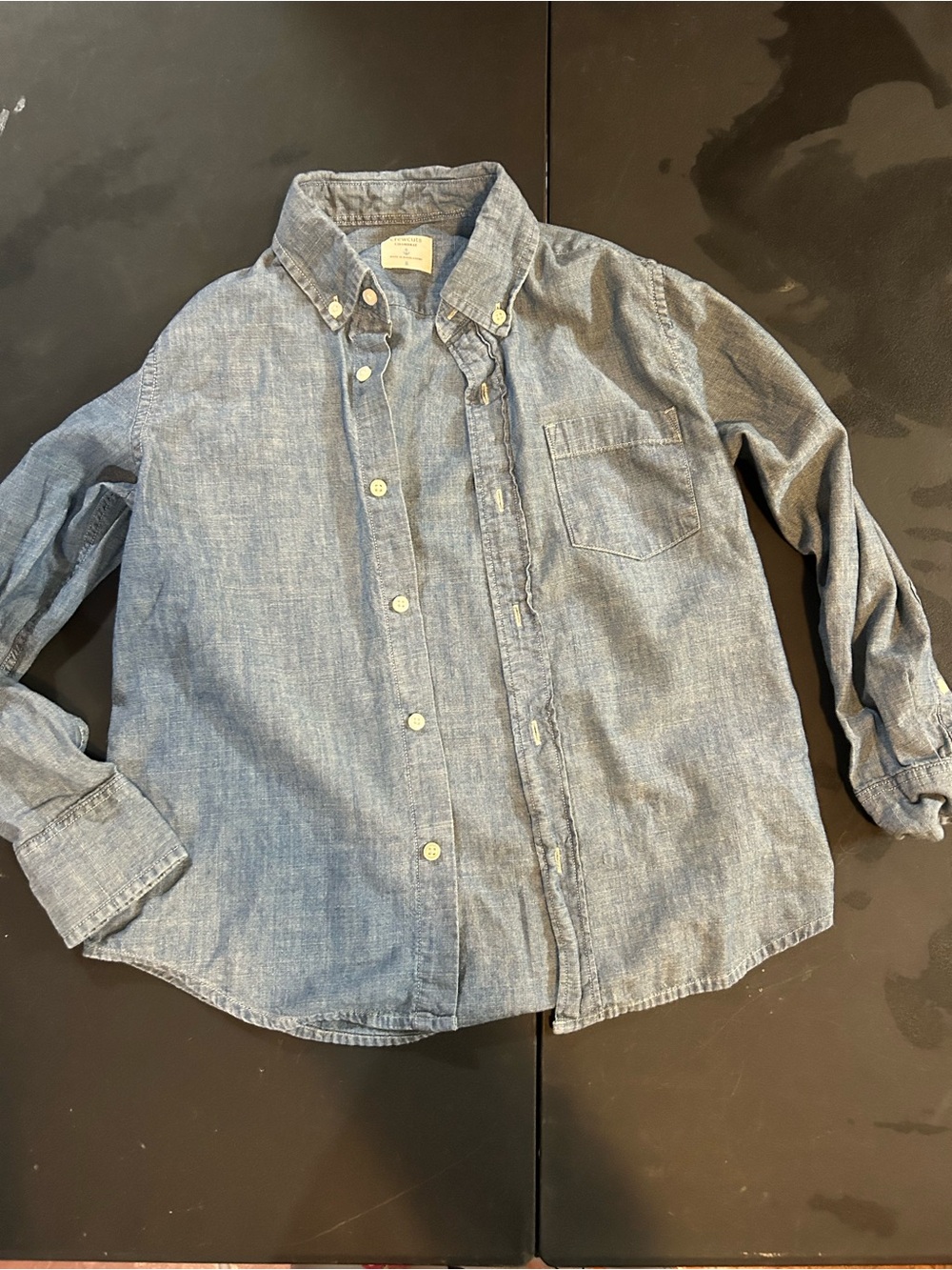 Crewcuts Light Blue Chambray Button-Down Shirt